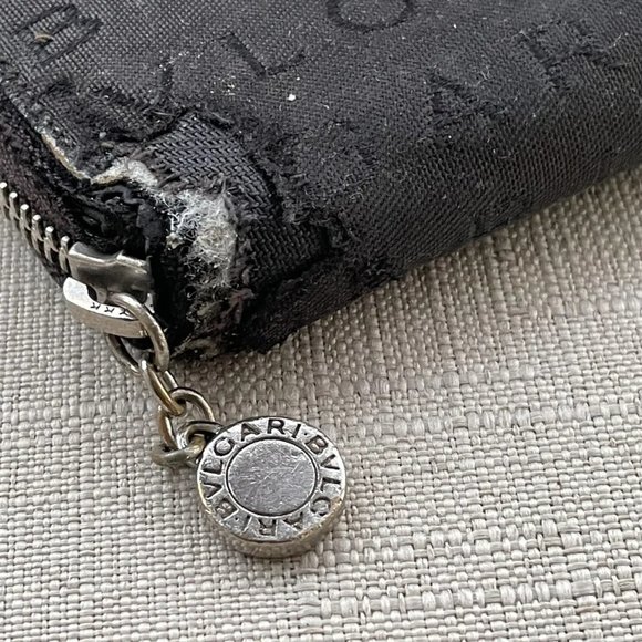 Bvlgari Women Clutch Wallet Wristlet Cardholder Purse Made Italy Read Desc - Picture 2 of 12